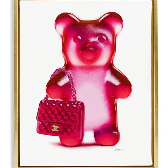 Amanda Greenwood X Lois + Owen Chanel Gummy Bear Framed Wall Decor - Picture 1 of 10
